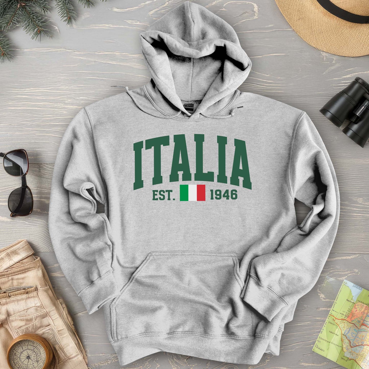 Italia Varsity Flag Hoodie