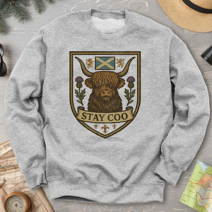 Highland Cow "Scottish Heraldry" Sweatshirt