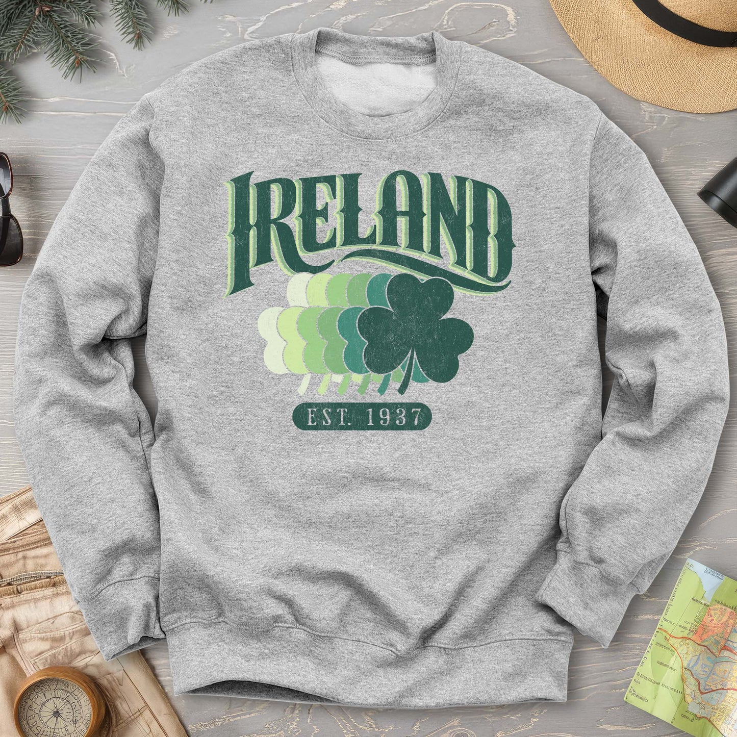 Ireland Shamrock Series Crewneck Sweatshirt