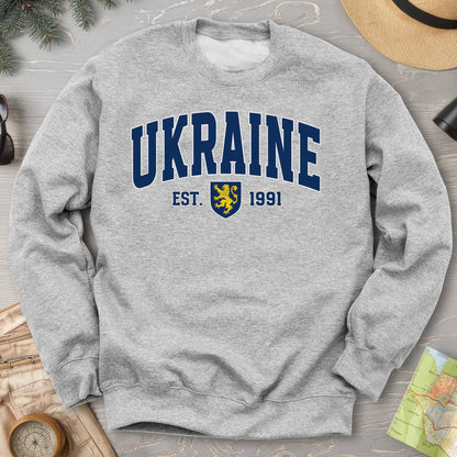 Ukraine Varsity Heraldry Crewneck Sweatshirt