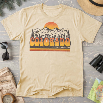 Colorado Rocky Mountains Groovy Vibes Comfort Colors 1717