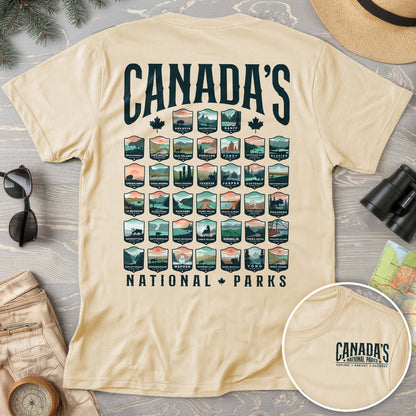 Canada's National Parks "Badges" Comfort Colors T-shirt