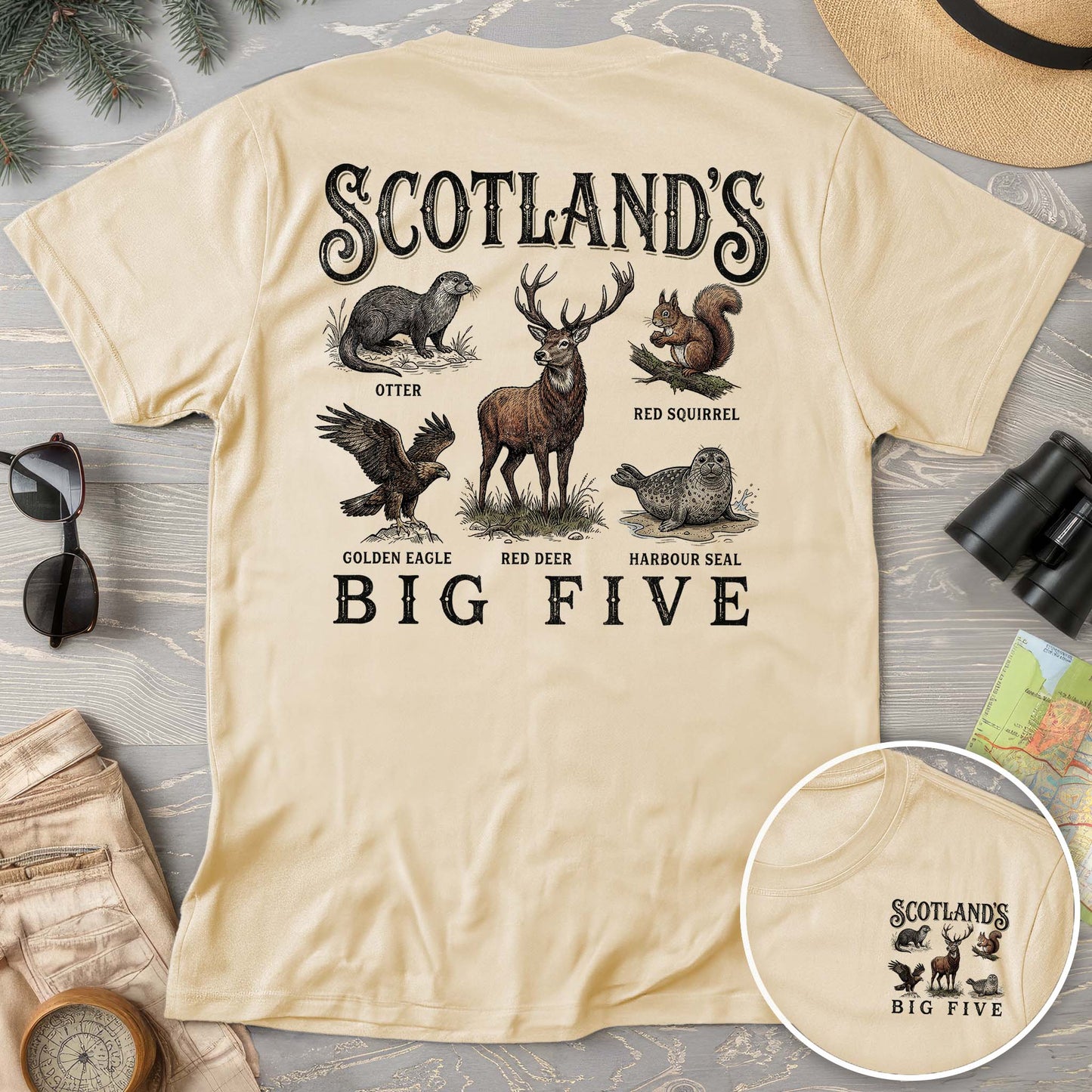 Scotland's Big Five Comfort Colors T-shirt
