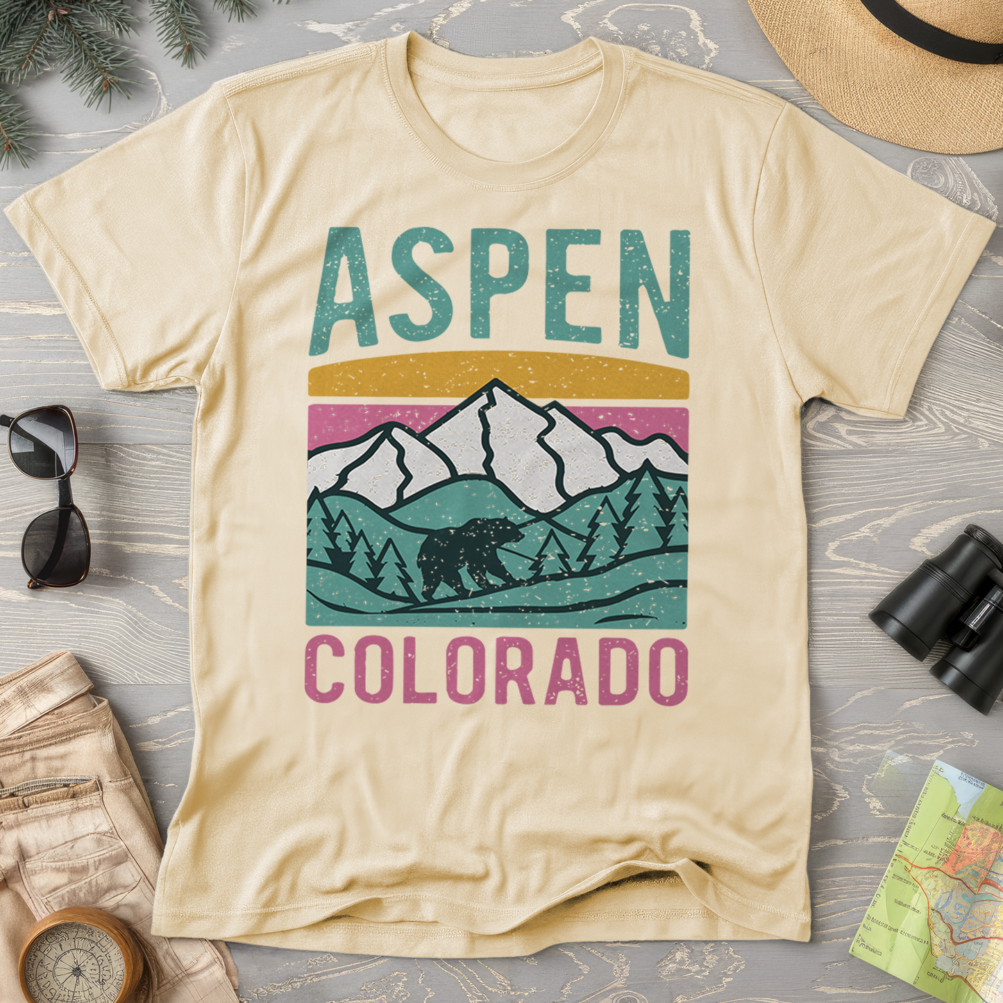 Aspen Colorado Bear Comfort Colors T-Shirt