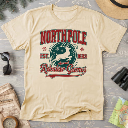 North Pole Annual Reindeer Games Comfort Colors T-Shirt