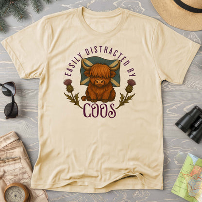 Easily Distracted By Coos Comfort Colors T-Shirt