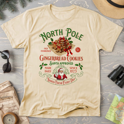North Pole Gingerbread Cookies Comfort Colors T-Shirt