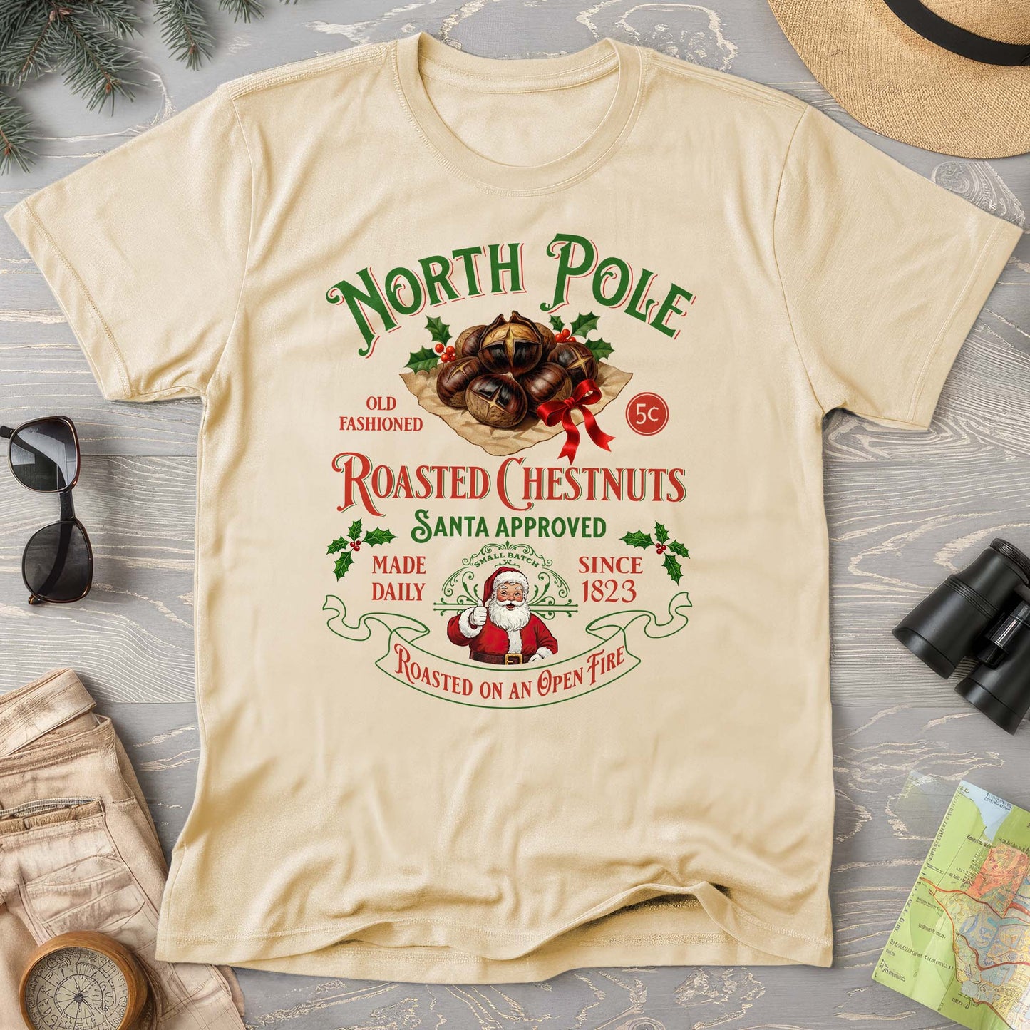 North Pole Roasted Chestnuts Comfort Colors T-Shirt