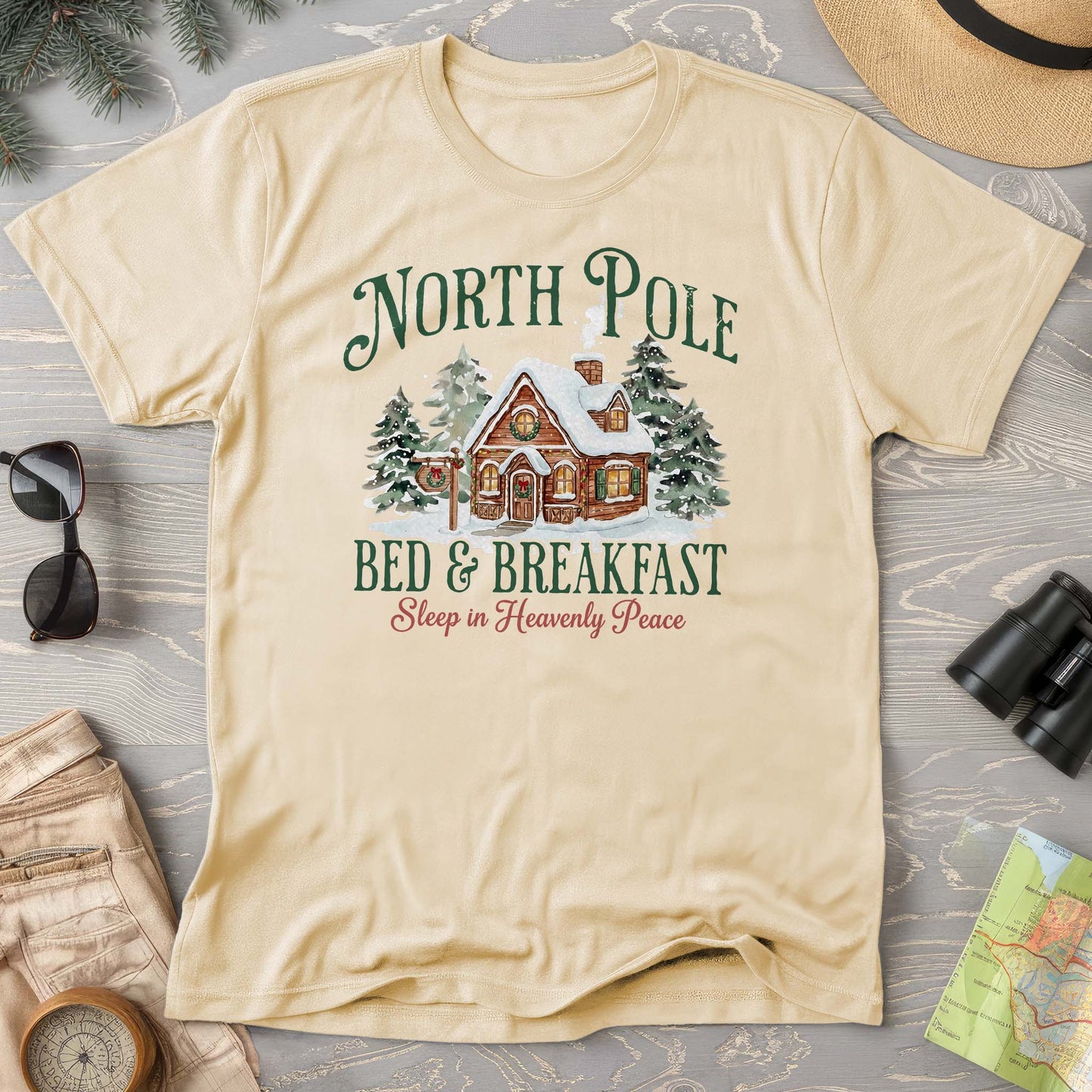 North Pole Bed and Breakfast "Heavenly Peace" Comfort Colors T-Shirt