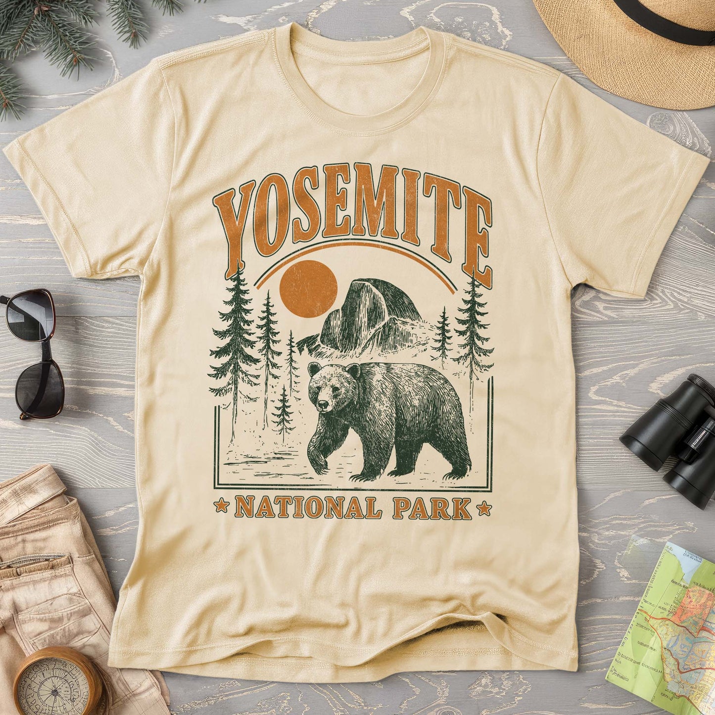 Yosemite National Park "Vintage El Capitan Bear" Comfort Colors T-shirt