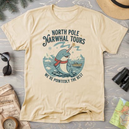 North Pole Narwhal Tours Comfort Colors T-shirt