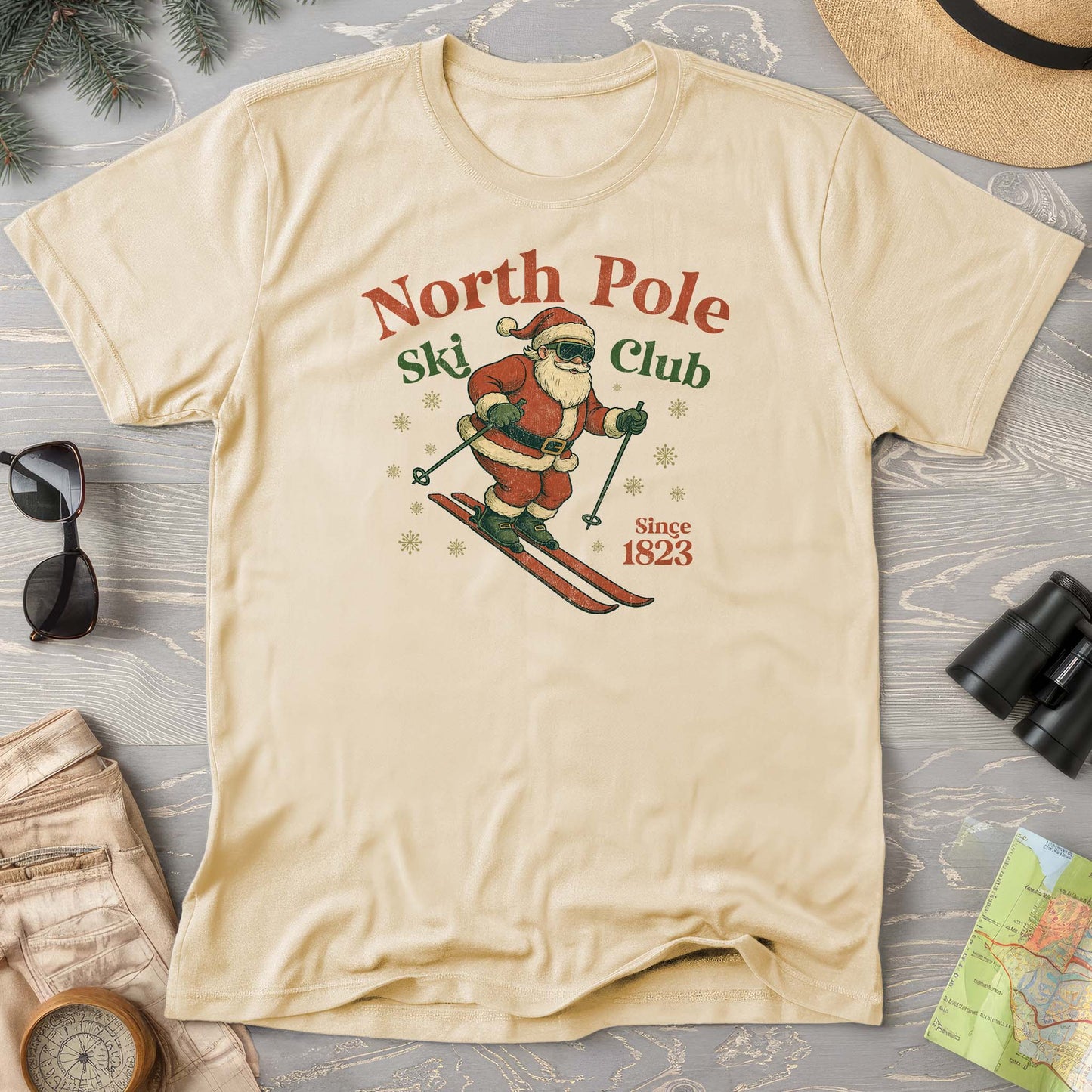 North Pole Ski Club Comfort Colors T-shirt