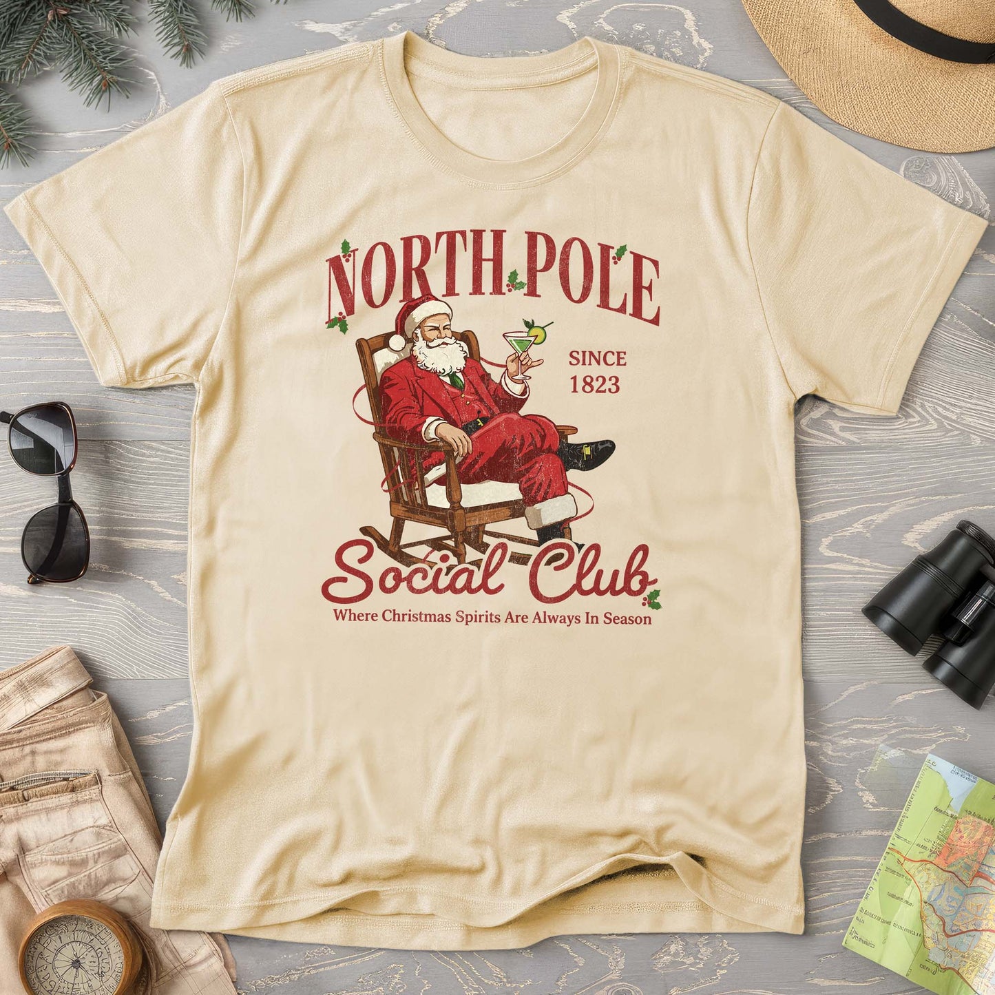North Pole Social Club Comfort Colors T-shirt
