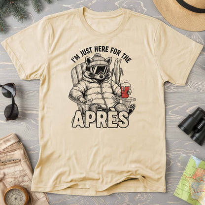 Just Here for the Apres "Raccoon" Comfort Colors T-shirt