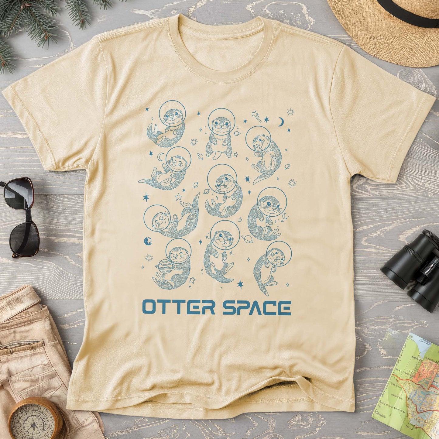 Otter Space Comfort Colors T-shirt