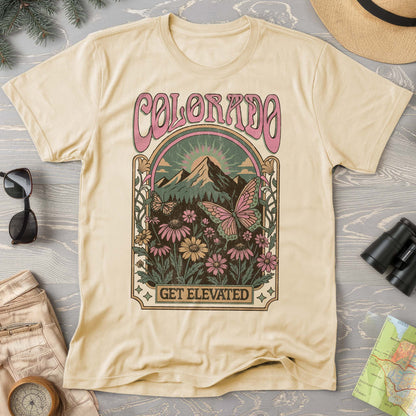 Colorado Get Elevated Butterfly Comfort Colors T-shirt