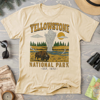 Yellowstone Old Faithful Buffalo Comfort Colors T-shirt