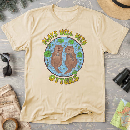 Plays Well With Otters Comfort Colors T-shirt