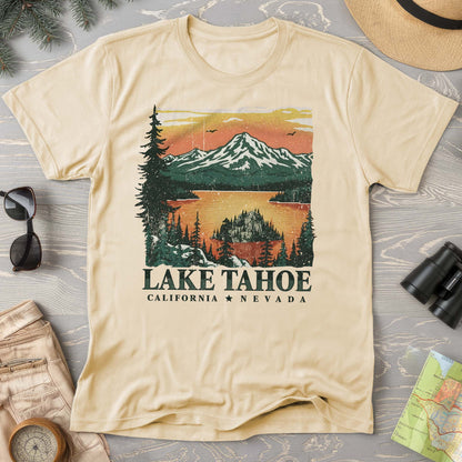 Lake Tahoe Emerald Bay Sunset Comfort Colors T-shirt