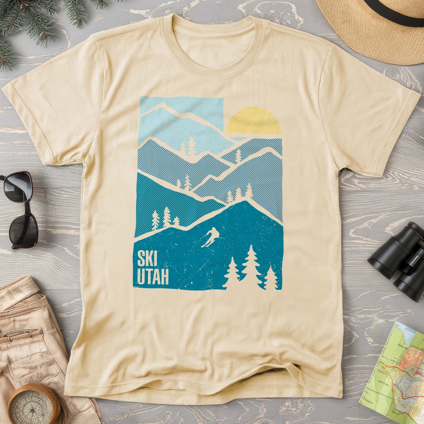 Ski Utah Mountains T-Shirt