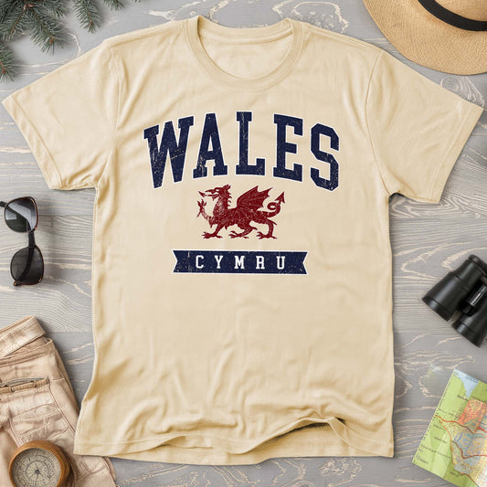 Bargain Bin Overstock! Wales Varsity Dragon T-shirt