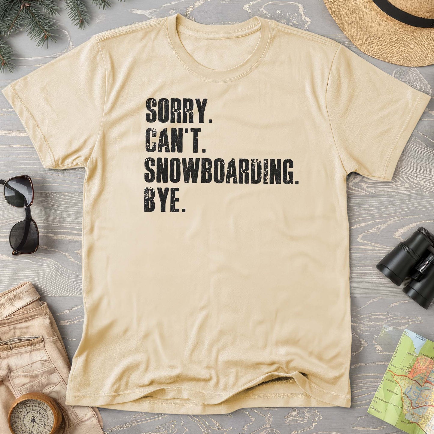Sorry Snowboarding Comfort Colors T-shirt