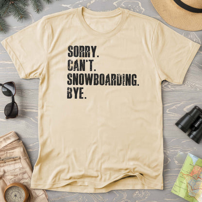 Sorry Snowboarding Comfort Colors T-shirt