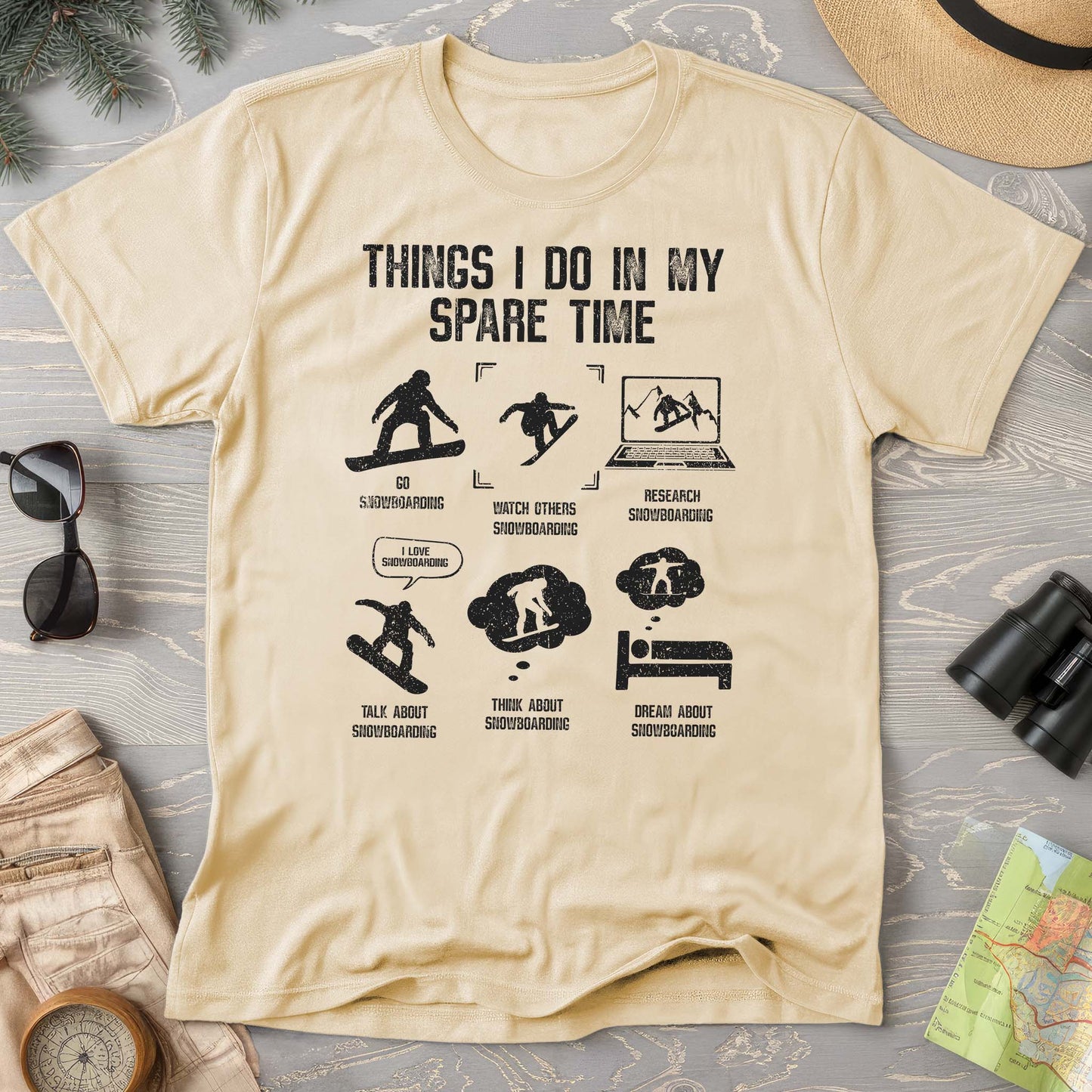 Spare Time Snowboard T-shirt