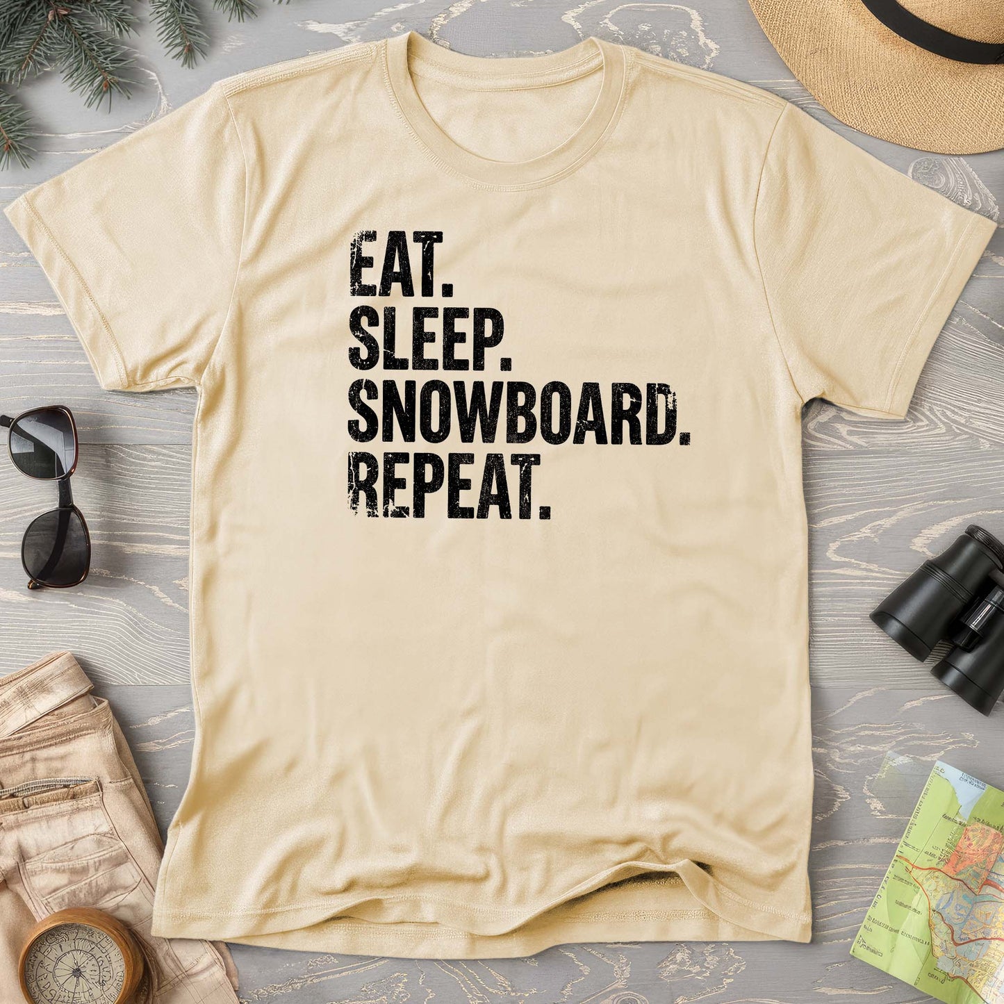 Eat Sleep Snowboard T-shirt