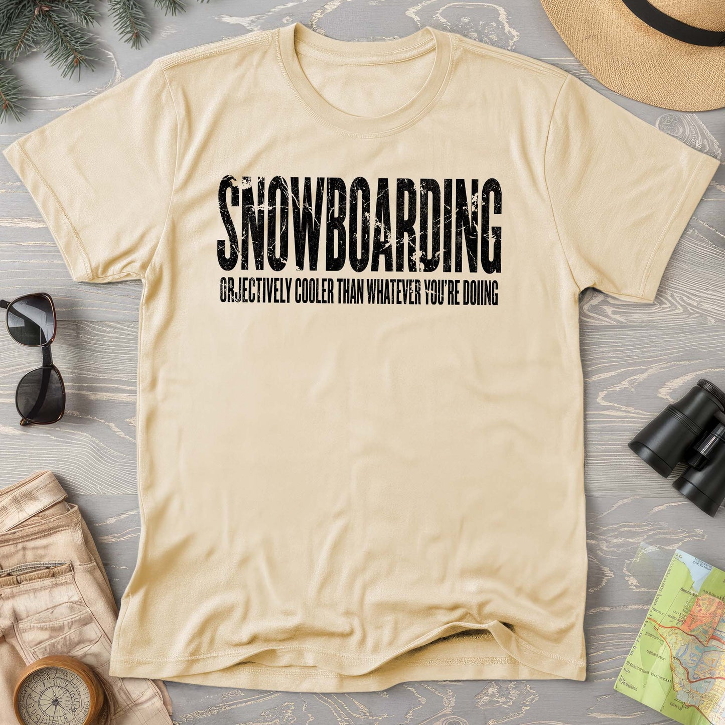 Snowboarding "Cooler" T-shirt