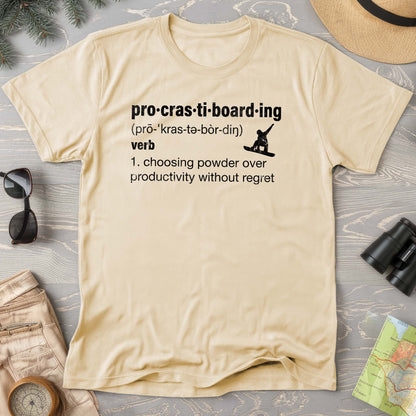Procrastiboarding Snowboard T-shirt