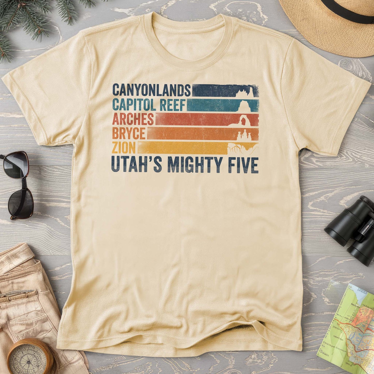 Utah's Mighty Five Stripes T-Shirt