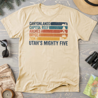Utah's Mighty Five Stripes T-Shirt