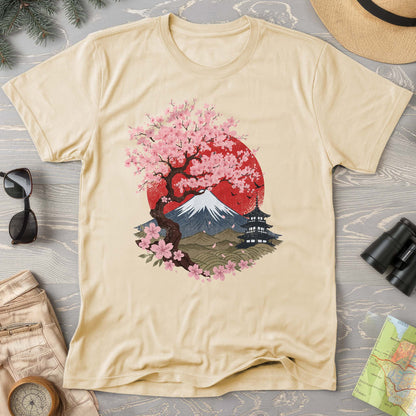 Mount Fuji Cherry Blossoms T-Shirt