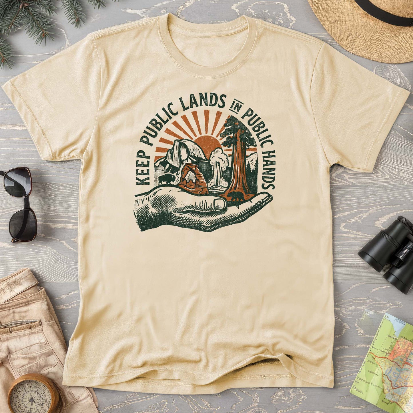 Public Lands Public Hands V1 T-Shirt