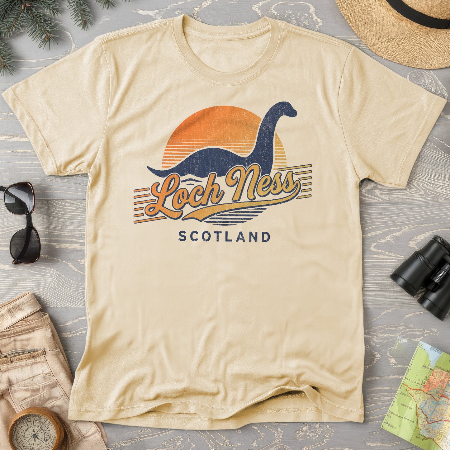 Loch Ness Retro Slant T-Shirt