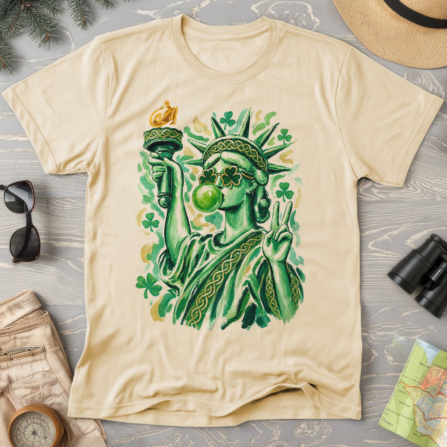 Irish Lady Liberty T-Shirt