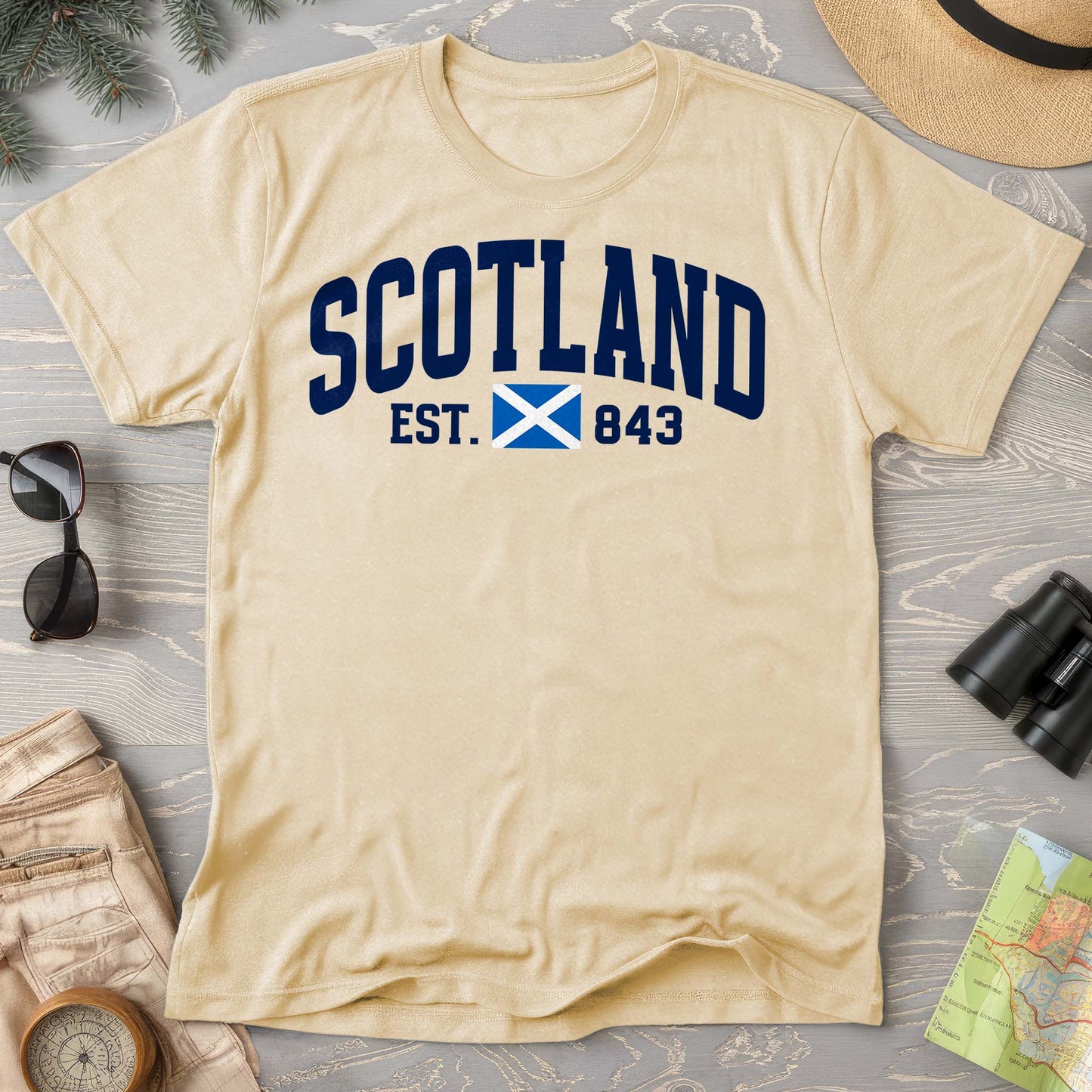 Scotland Varsity Flag Comfort Colors T-Shirt
