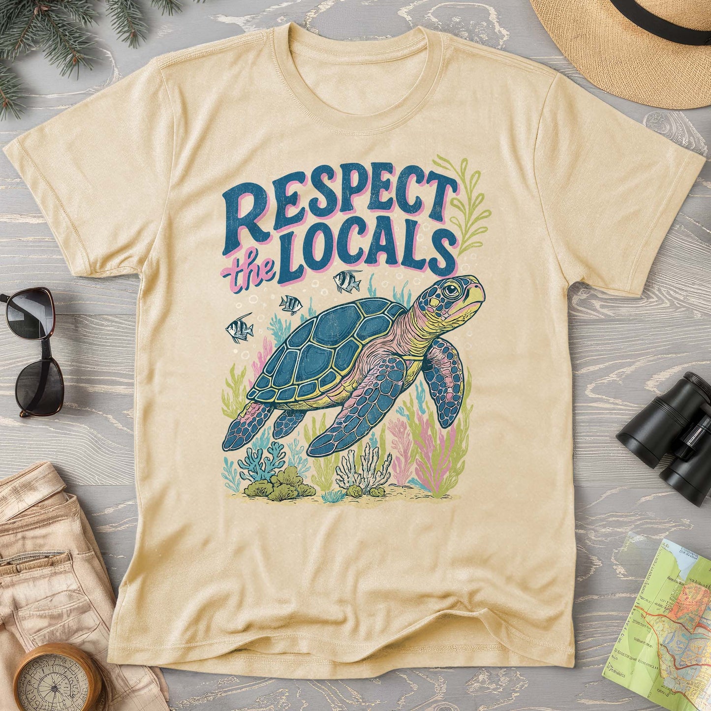 Respect the Locals "Sea Turtle" Comfort Colors T-Shirt