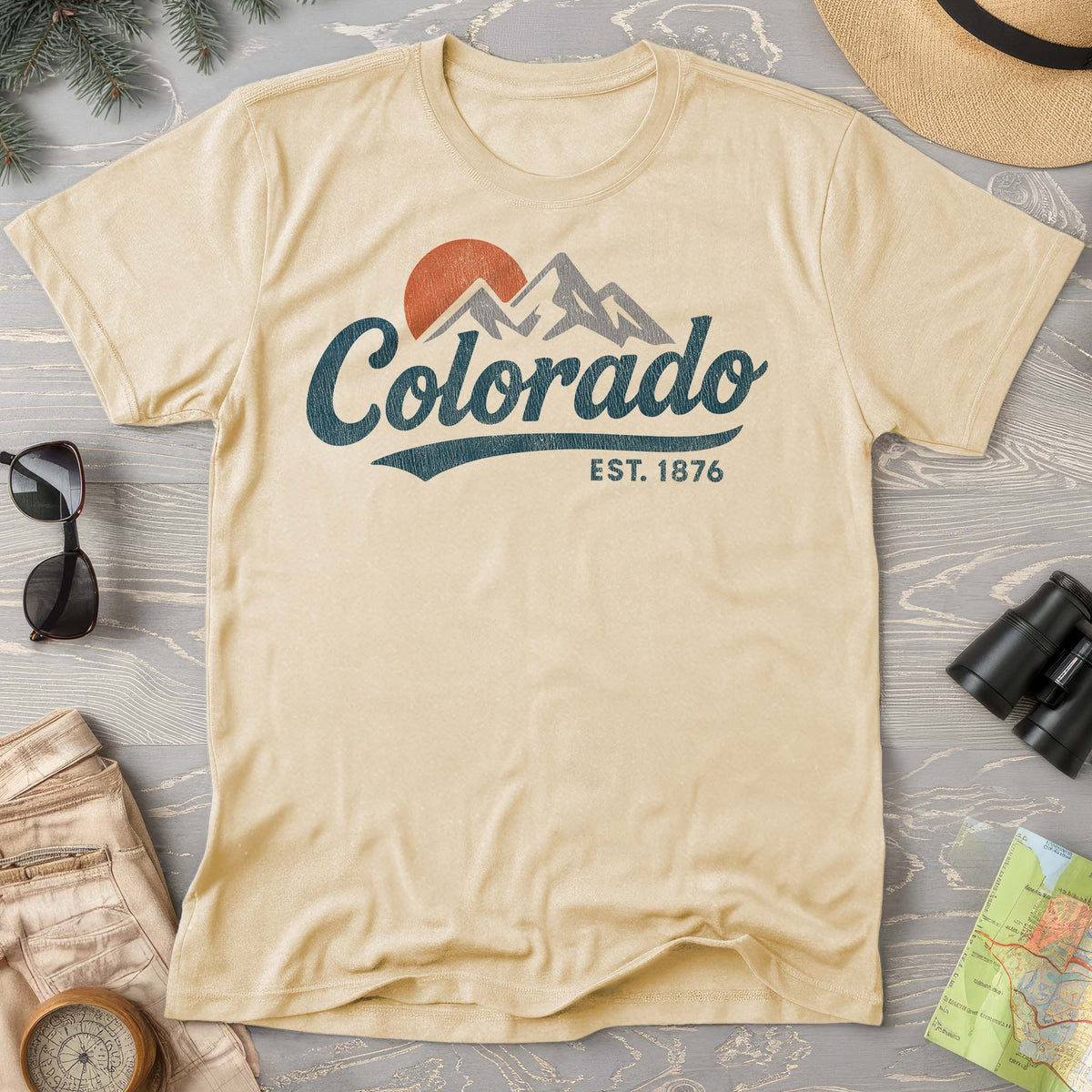 Colorado Vintage Logo Textured T-Shirt