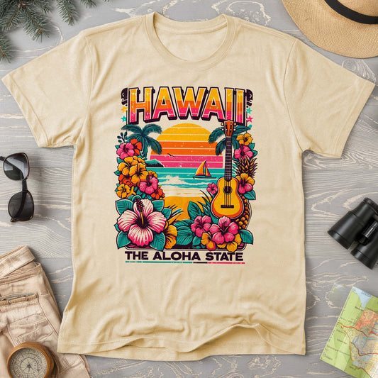 Hawaii The Aloha State "Beach Vibes" Comfort Colors T-Shirt