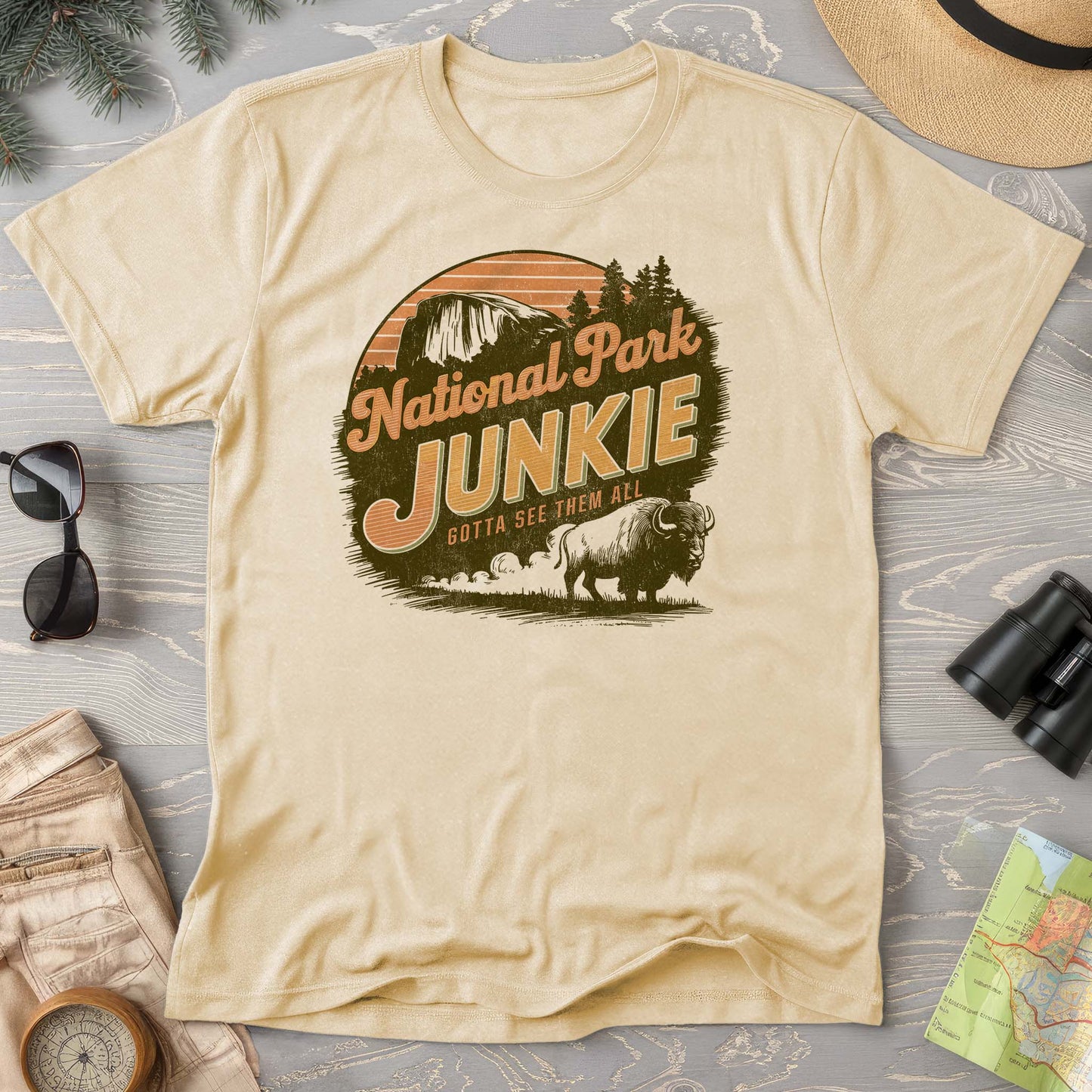 National Park "Junkie" Comfort Colors T-Shirt