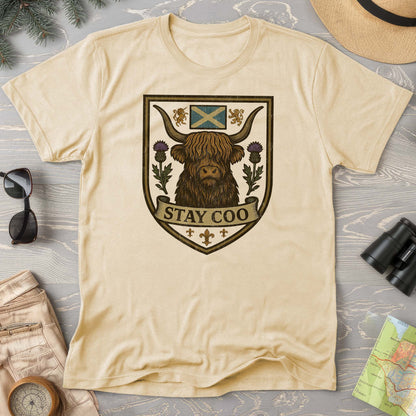 Highland Cow "Scottish Heraldry" Comfort Colors T-Shirt