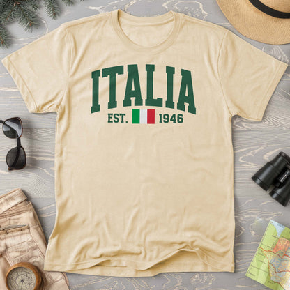 Italia Varsity Flag Comfort Colors T-Shirt