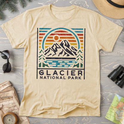 Glacier National Park "Vintage Sunset" Comfort Colors T-Shirt