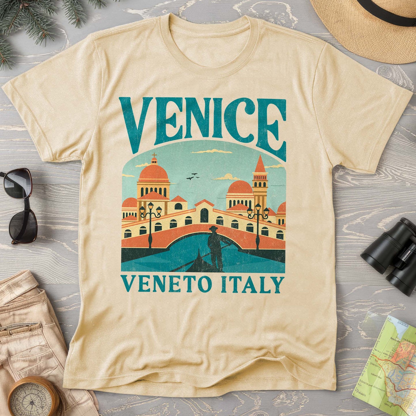 Venice Veneto Italy "Big and Bold" Comfort Colors T-Shirt
