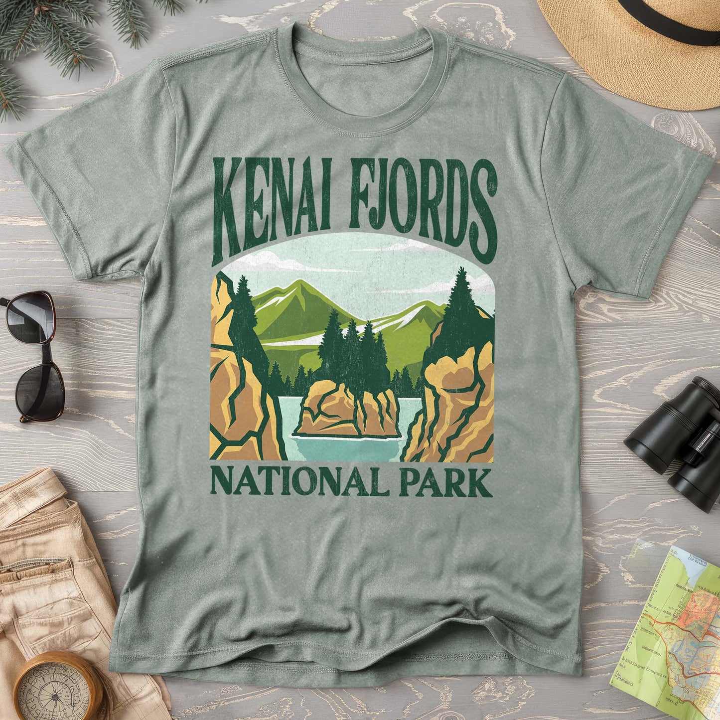 Kenai Fjords National Park "Big and Bold" Comfort Colors T-Shirt