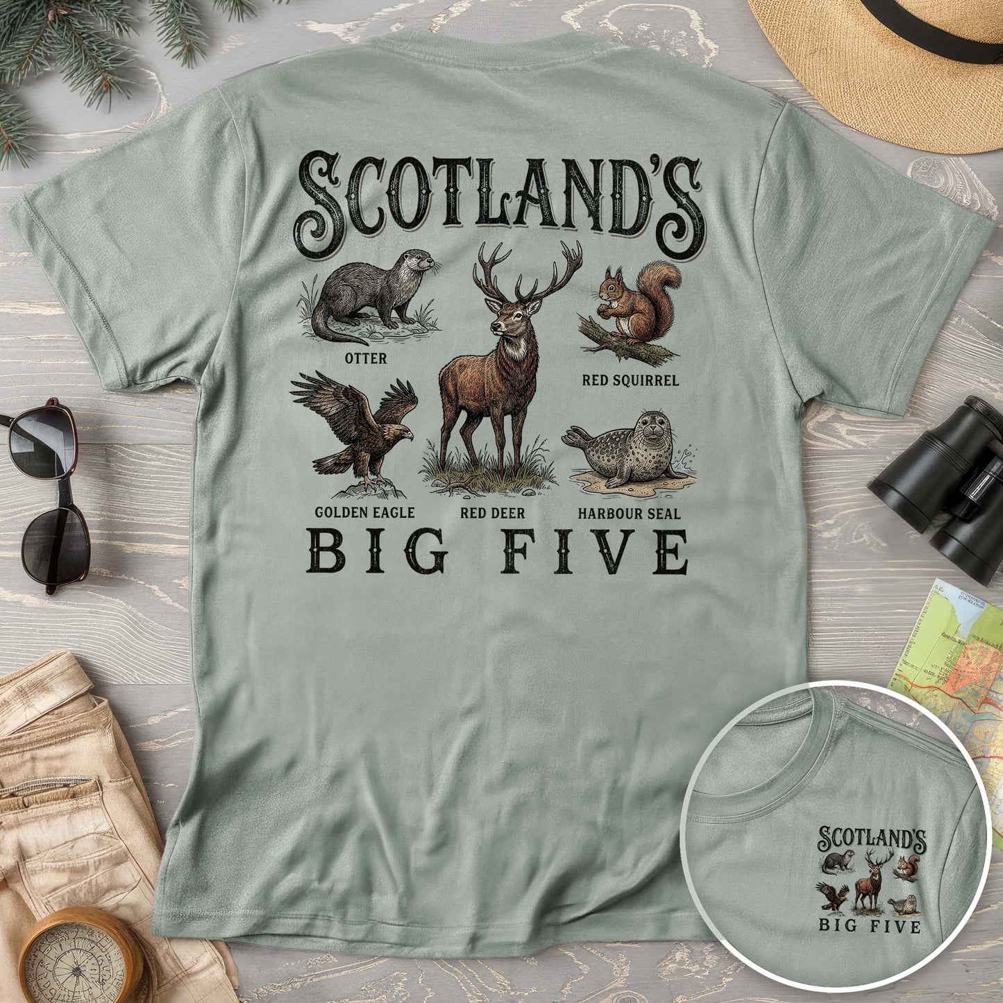 Scotland's Big Five Comfort Colors T-shirt
