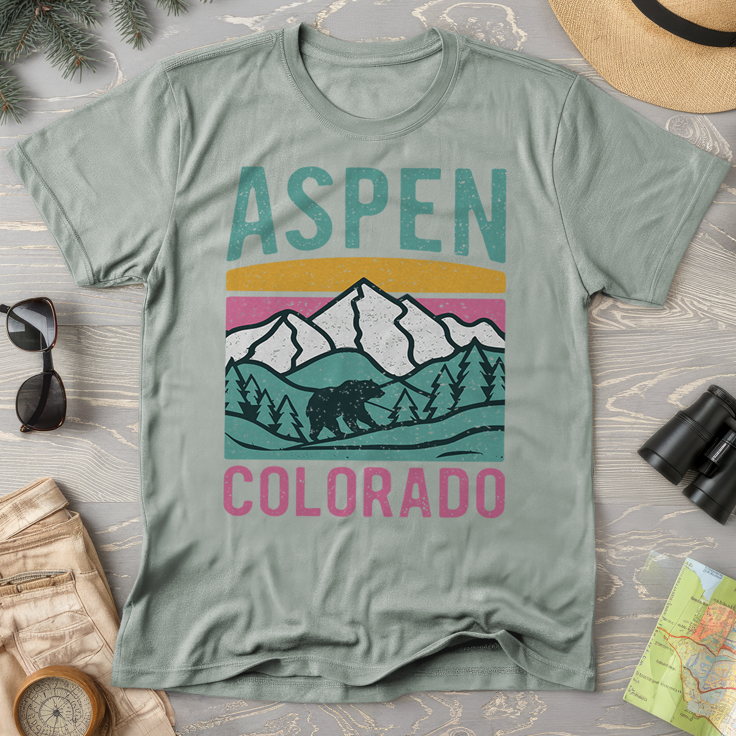 Aspen Colorado Bear Comfort Colors T-Shirt