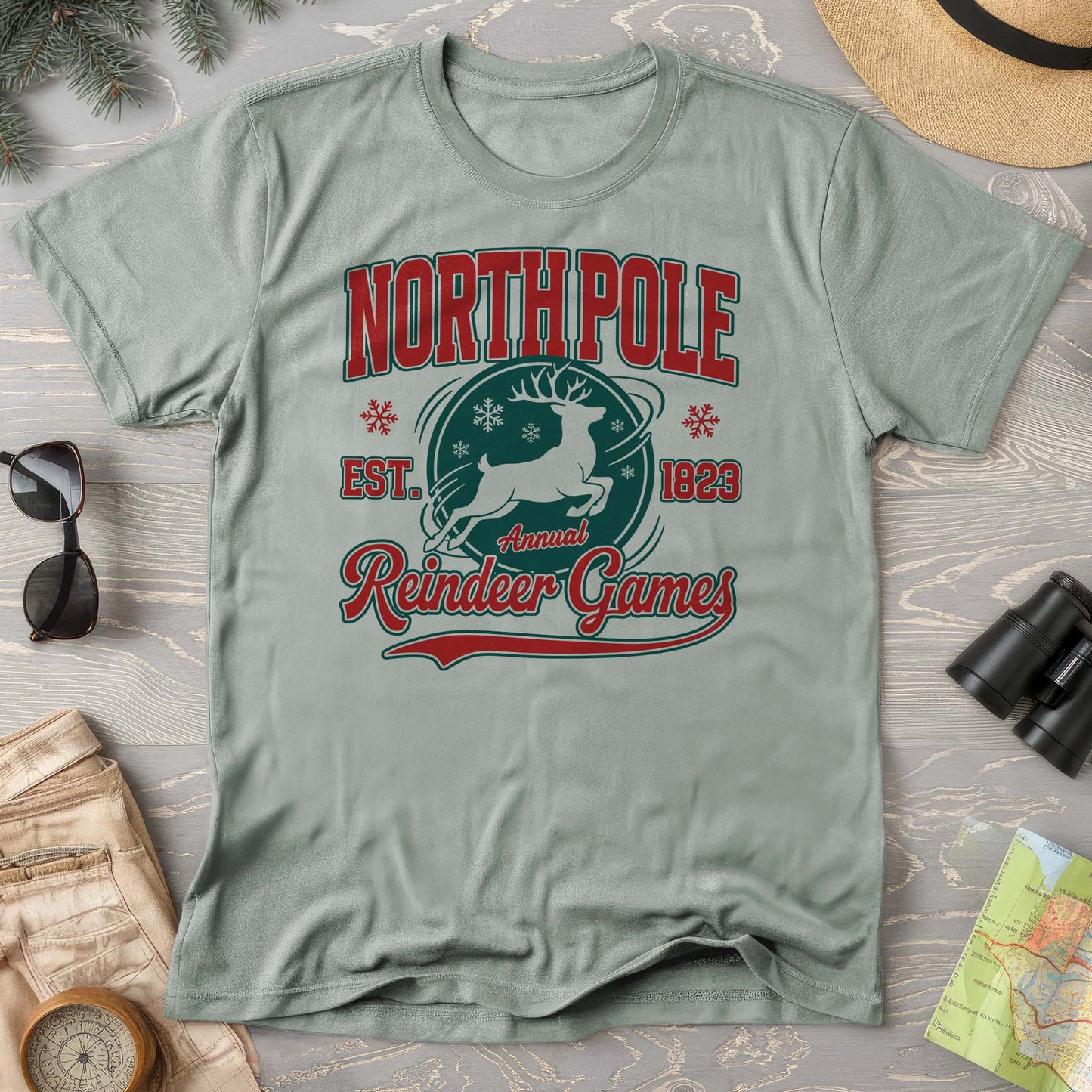 North Pole Annual Reindeer Games Comfort Colors T-Shirt
